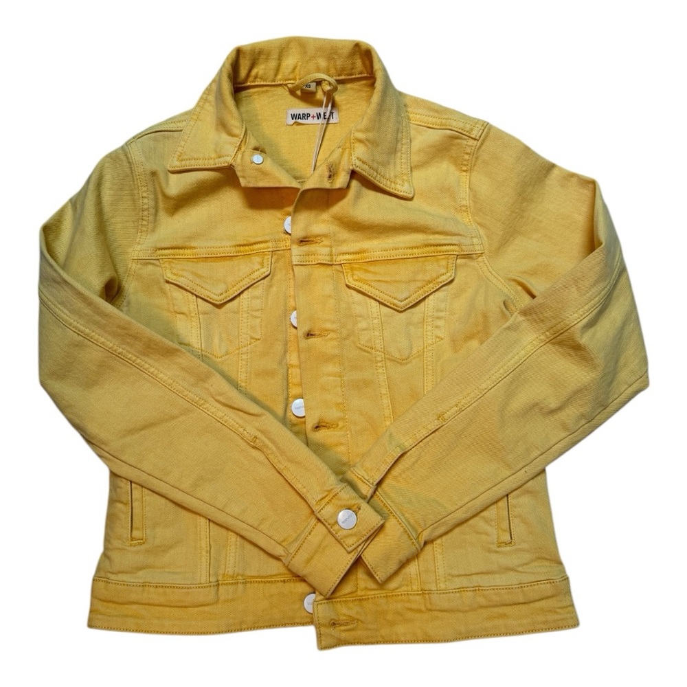 Warp + Welt NWT Yellow Denim Jacket in XS